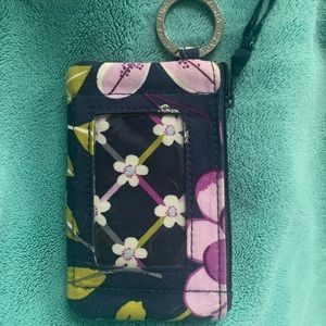 {Vera Bradley} Floral Nightingale Zip ID